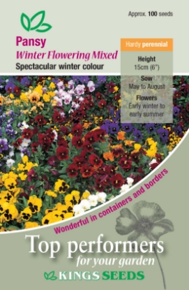 Picture of Pansy Winter Flowering Mixed