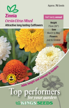 Picture of Zinnia Cresto Citrus Mixed