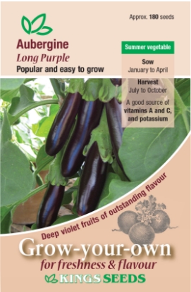 Picture of Aubergine Long Purple (Solanuum Melongena)