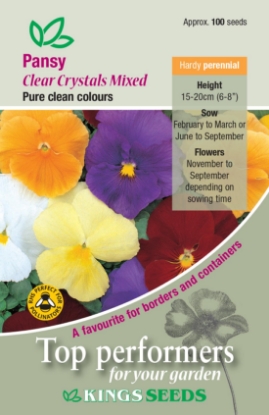 Picture of Pansy Clear Crystals Mixed