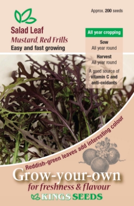 Picture of Salad Leaf Mustard Red Frills